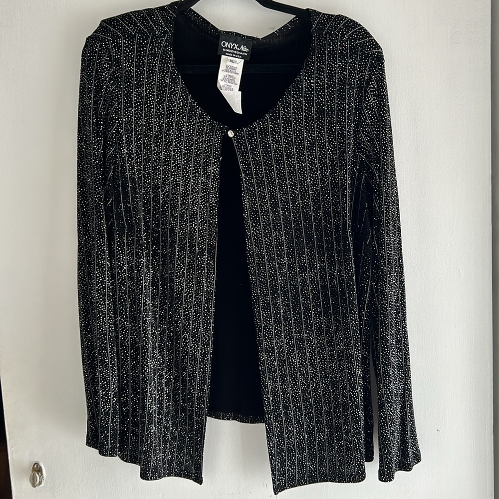 Onyx Nite Sparkle Long Sleeve Jacket